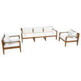 3 Piece Outdoor Sectional Sofa Set