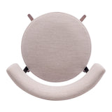 Modern Upholstered Dining Chairs with Curved Back