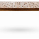 Outdoor 7 Pieces Acacia Wood Dining Set with Taiga 69 Table and Teak Finish