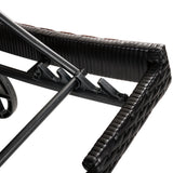Patio Wicker Chaise Lounge Chairs Set of 2