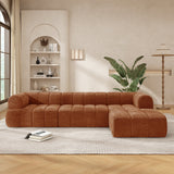 122" Modern L-Shaped Sectional Sofa with Chaise Lounge