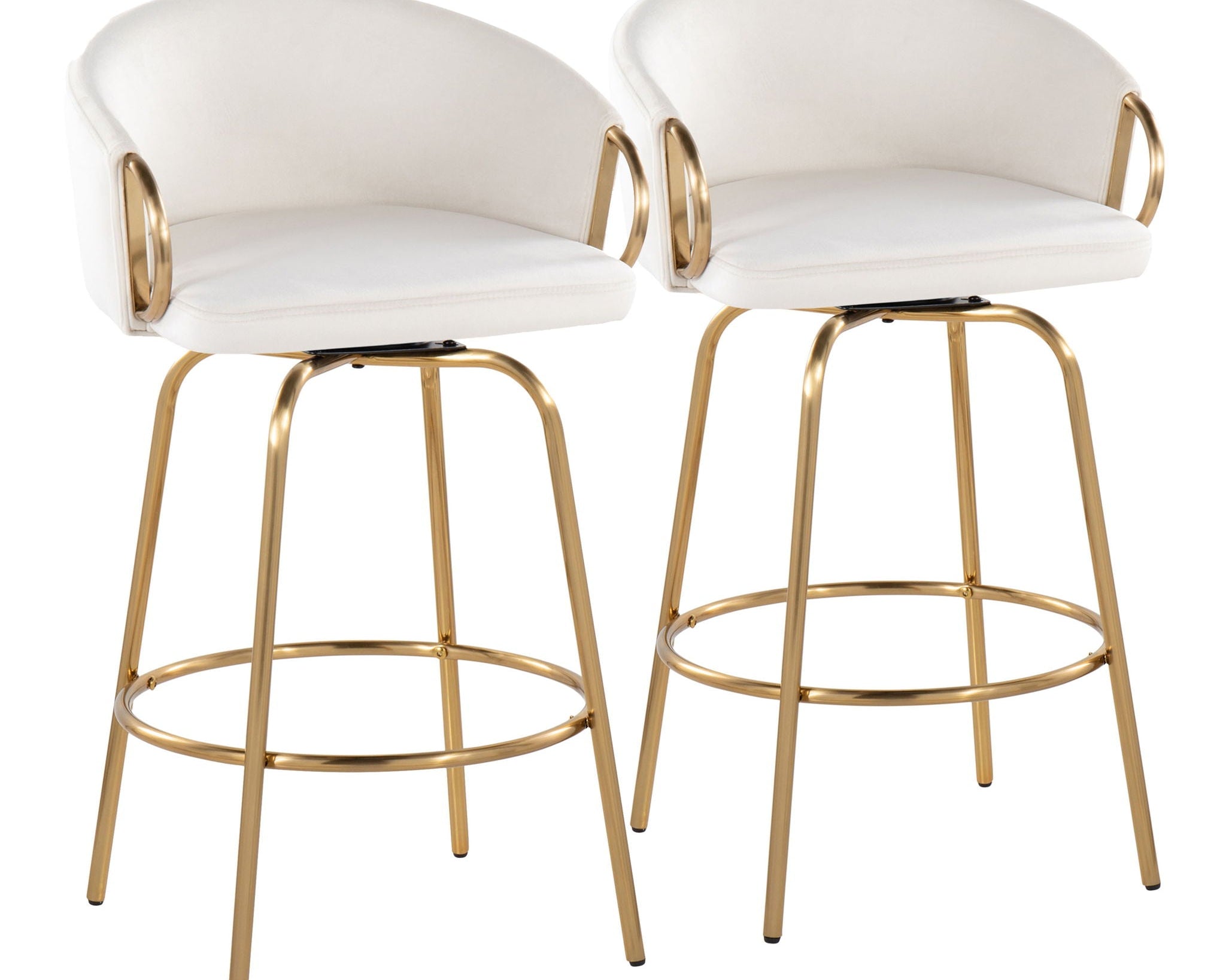 Claire - Contemporary & Glam Counter Stool (Set of 2)