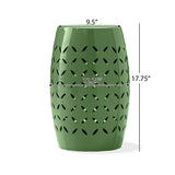 Outdoor Side Table With Barrel Shape