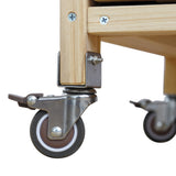 K&K Outdoor Kitchen Island, Rolling Bar Cart & Storage Cabinet