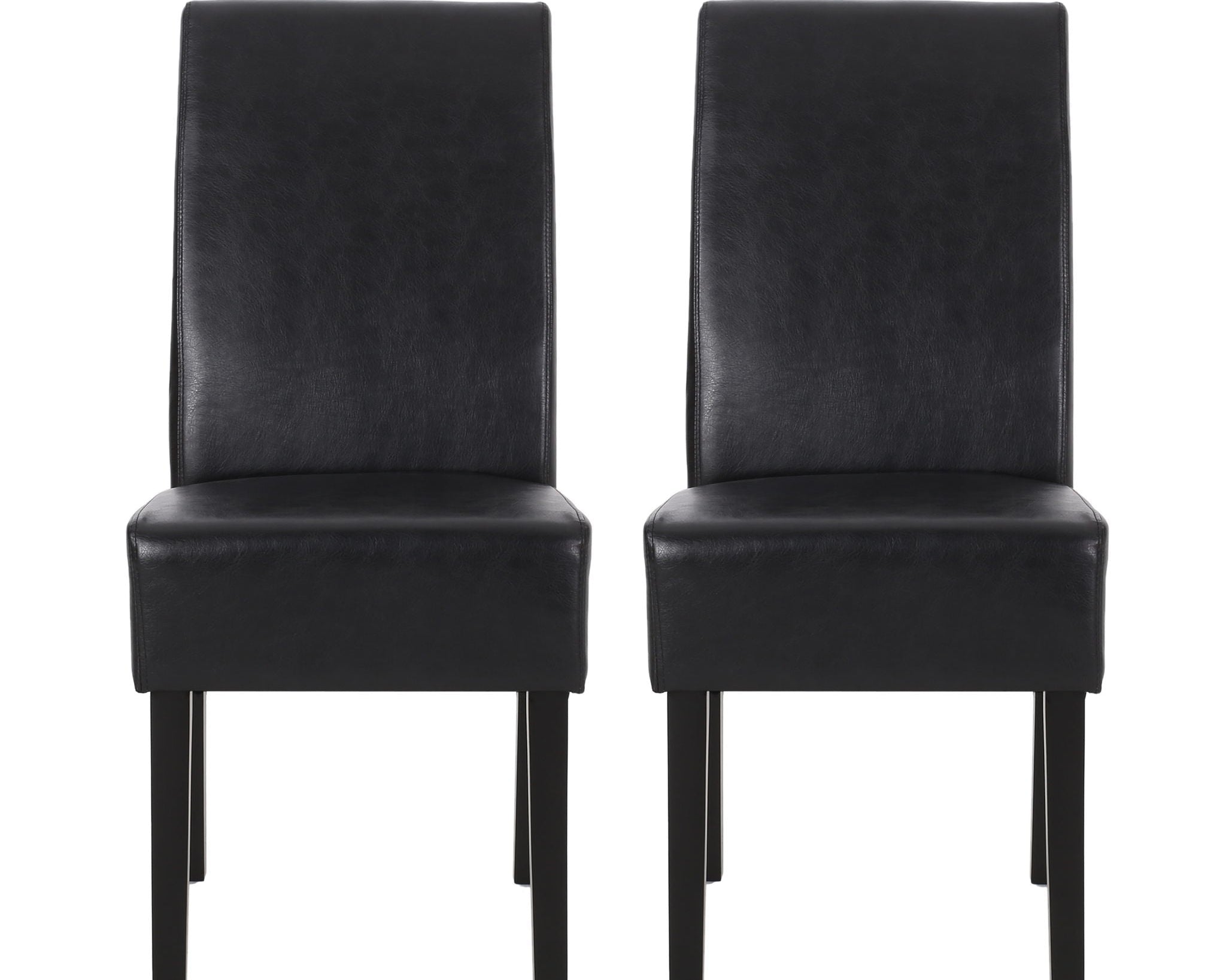 Contemporary Dining Chair With Rubberwood Legs (Set of 2)