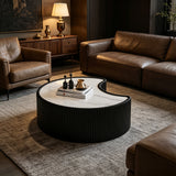 Light Sintered Stone Top Coffee Table