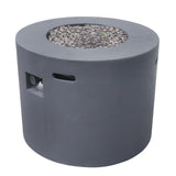 Round Iron Fire Pit With 40,000 Btu