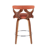 Gardenia - Mid Century Modern Fixed Height Counter Stool With Swivel (Set of 2)