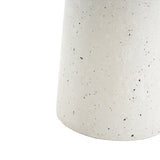 Outdoor 24' H MGO Terrazzo Side Table, White