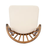 Outdoor Dining Chairs Set of 2, Acacia Wood Patio Chairs with Cushions