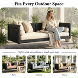 TOPMAX Outdoor Classic Solid Wood Twin Size Swing Bed