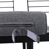 Modern Outdoor Sectional Sofa Set With Nesting Coffee Tables