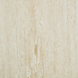 Faux Travertine Round Coffee Table with Eye-Catching Relief Design