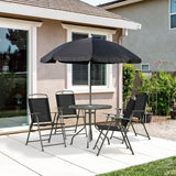Patio Dining Set With Table Umbrella