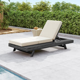 Lounge Chaise Set, Space Available On One Side, Acacia Solid Wood