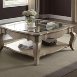 Chelmsford - Clear Glass Coffee Table - Taupe