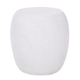 Outdoor Lightweight Concrete Side Table - Antique White