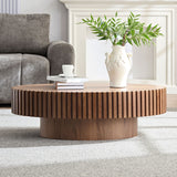 Modern Handcraft Drum Coffee Table