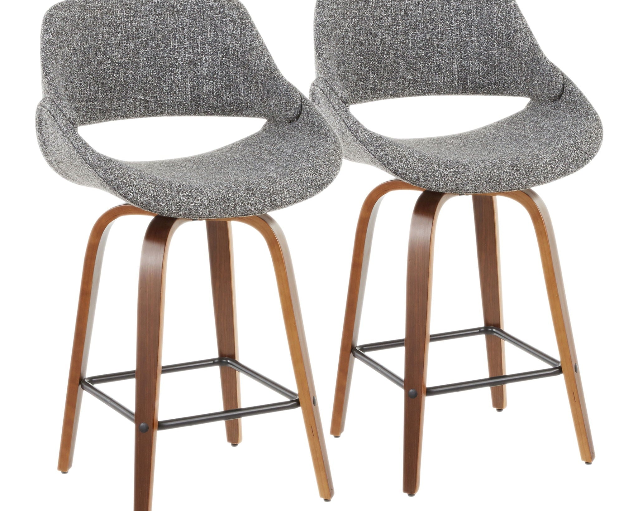 Fabrico - Mid-Century Modern, Counter Stool (Set of 2)