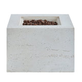 U_Style MGO Outdoor Square Fire Pit with Steel Burner