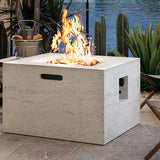 U_Style MGO Outdoor Square Fire Pit with Steel Burner