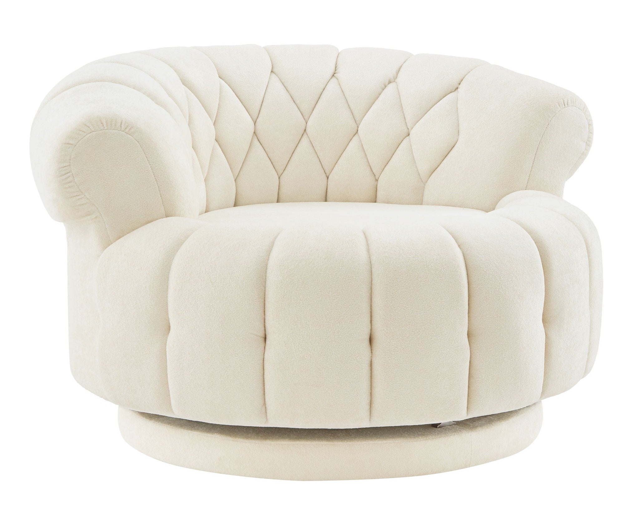 Round Swivel Accent Chair With Rotation
