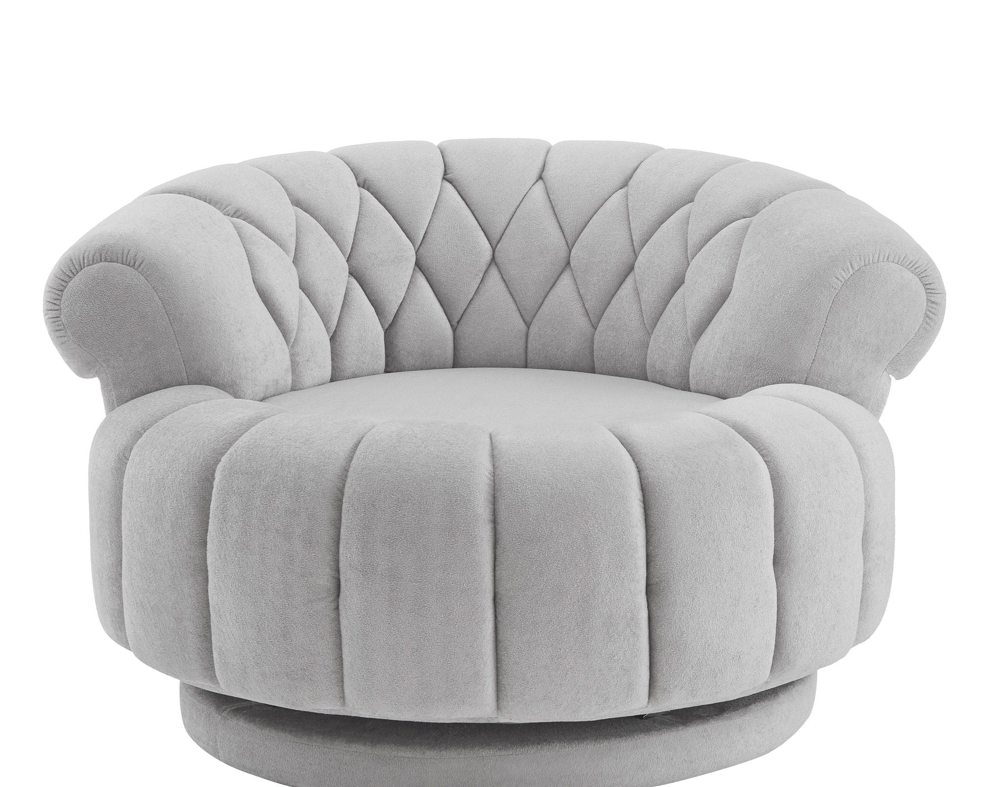 Round Swivel Accent Chair With Rotation