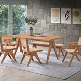Valentina 6 Pieces Patio Dining Set - Rattan / Natural