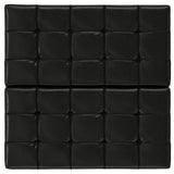 Harrison - Large Square Coffee Table Storage Ottoman - Black