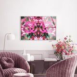Double Blooming Fashion - Framed Acrylic Art