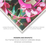 Double Blooming Fashion - Framed Acrylic Art