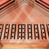 Blisspod I Vienna RED I All-In-One - Full Spectrum + Red Light Therapy I Indoor Corner Premium Sauna I 4-5 Person
