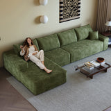 135" Cloud Sectional Couch with L-Shape Chaise - Plush Corduroy