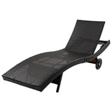 Patio Wicker Chaise Lounge Chairs Set of 2