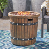 Round 25' Magnesium Oxide Fire Pit - 40,000 BTU