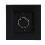 30inch Square  Steel Fire Pit Table, in Black,40000BTU