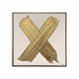 X of XO- With Hand-laid Plaster and Acrylic Paint