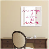 Champagne is the Answer