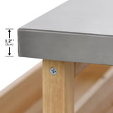 K&K Outdoor Kitchen Island, Rolling Bar Cart & Storage Cabinet