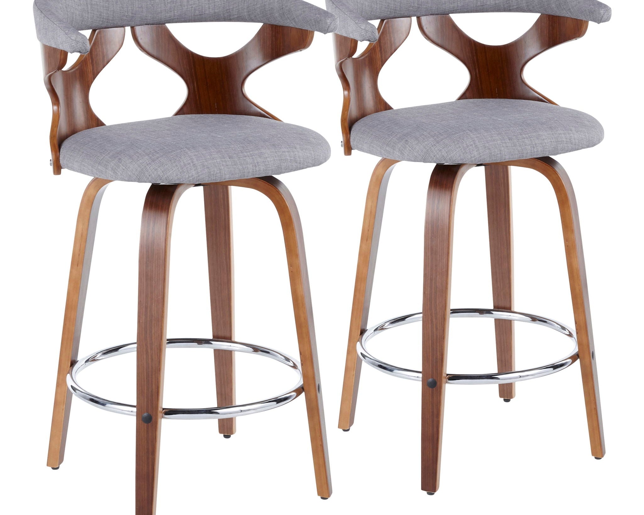 Gardenia - Mid Century Modern Counter Stool (Set of 2)