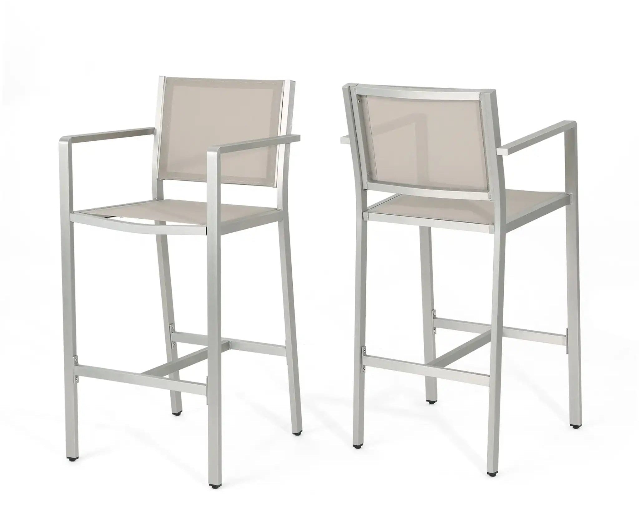 Outdoor Rust Proof Aluminum Barstools (Set of 2)