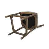 Triomphe Rattan Wicker High Back Armless Counter Bar Stool