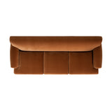 Alana Lawson Three-Cushion Tight Back Sofa, Burnt Orange Performance Velvet