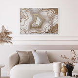 Ivory Agate Splendor- With Hand-Applied Gold Glitter