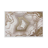 Ivory Agate Splendor- With Hand-Applied Gold Glitter