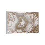 Ivory Agate Splendor- With Hand-Applied Gold Glitter