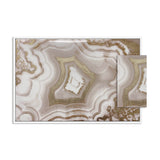 Ivory Agate Splendor- With Hand-Applied Gold Glitter