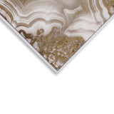 Ivory Agate Splendor- With Hand-Applied Gold Glitter
