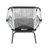 Set of 2 Woven Rattan Outdoor Club Chairs with Cushions