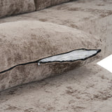 Modular Cloud Sectional Sofa Set, U-Shaped Upholstered Couch With Deep Seat